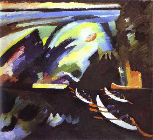 Painting Code#7345-Kandinsky, Wassily: Boat Trip