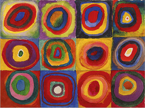 Painting Code#7351-Kandinsky, Wassily - Color Study
