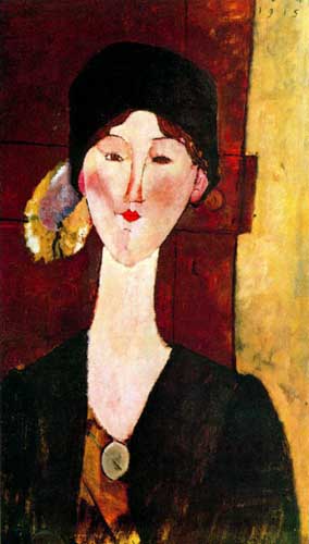 Painting Code#7416-Modigliani, Amedeo(Italy): Beatris Hastings