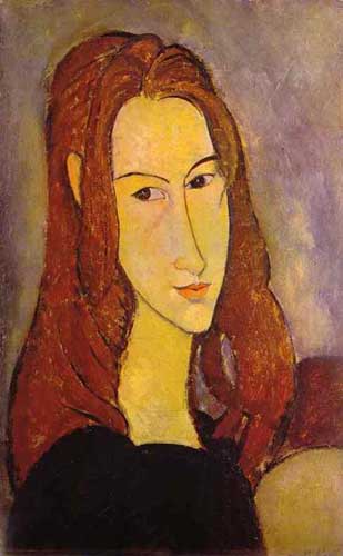 Painting Code#7430-Modigliani, Amedeo(Italy): Portrait of a Girl