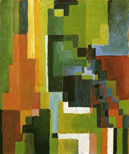 Painting Code#7455-Macke, August - Colored Forms II
